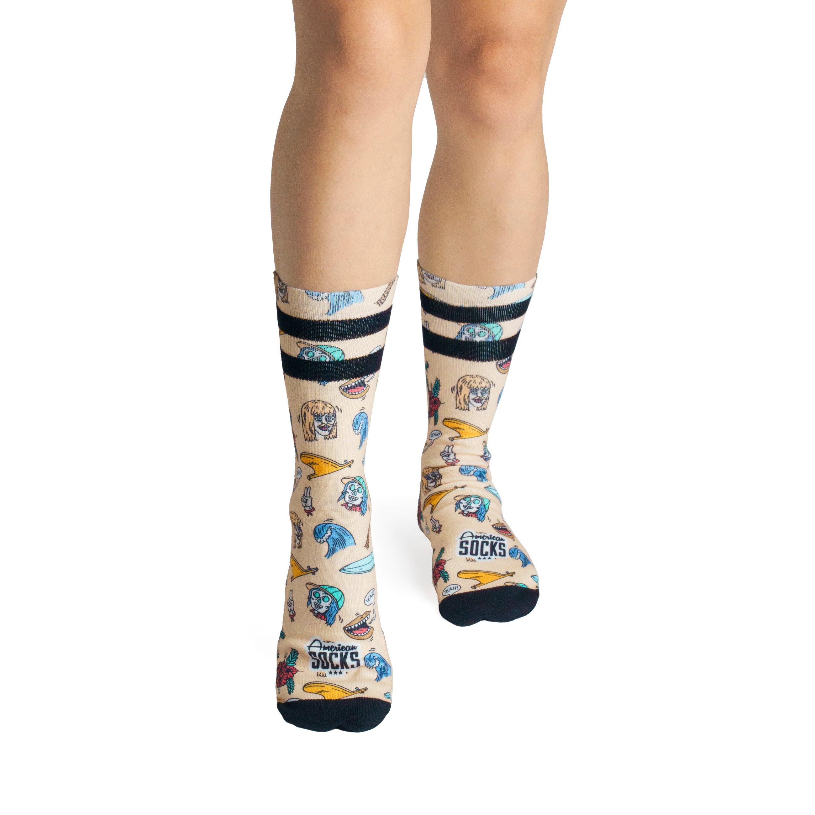 Chaussettes Stinky Surfer - Mid High - American Socks 4/7
