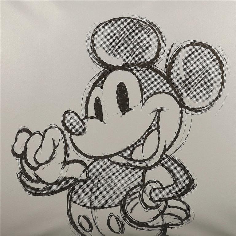 Trousse trois compartiments fille Disney Mickey 10cm argent 5/6