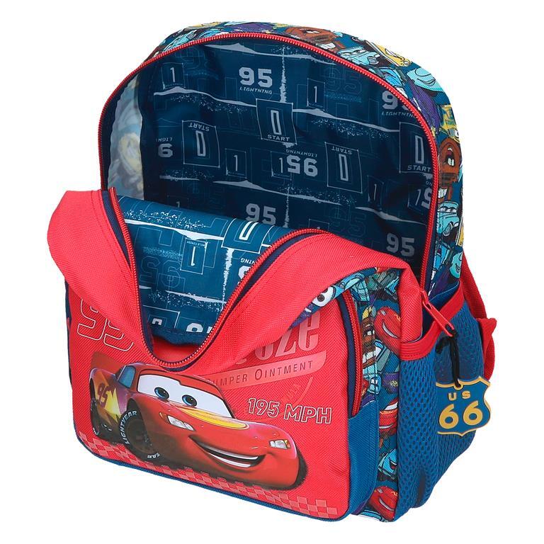 Mochila escolar Niño Disney Cars RD Trip  28 cm Rojo