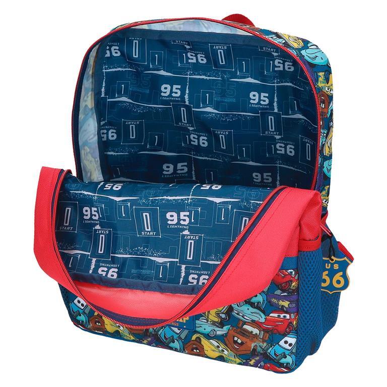 Mochila escolar Niño Disney Cars RD Trip  33 cm Rojo