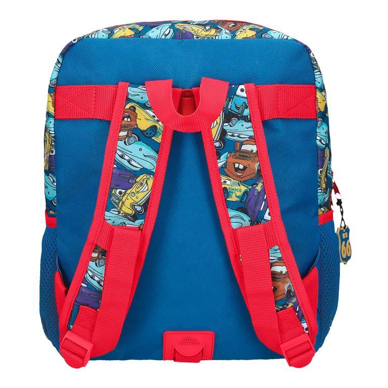 Mochila escolar Niño Disney Cars RD Trip  33 cm Rojo