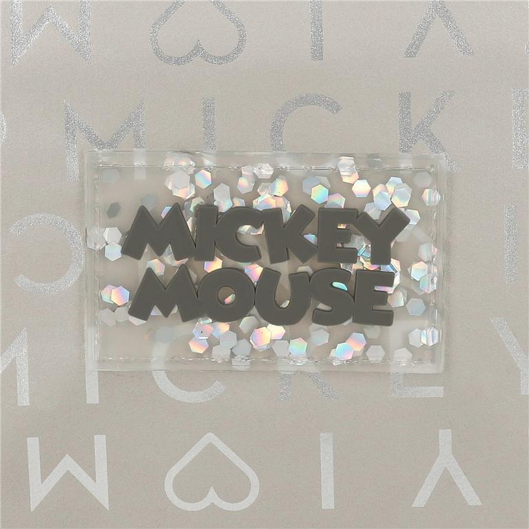 Trousse trois compartiments fille Disney Mickey 10cm argent 6/6