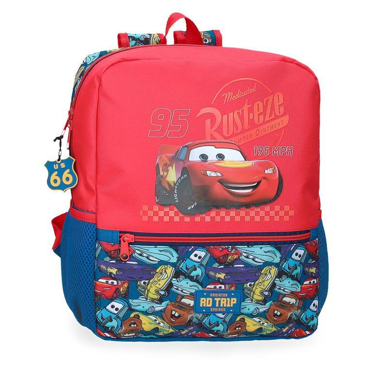 Mochila escolar Niño Disney Cars RD Trip  33 cm Rojo