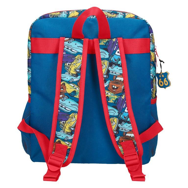 Mochila escolar Niño Disney Cars RD Trip  33 cm Rojo