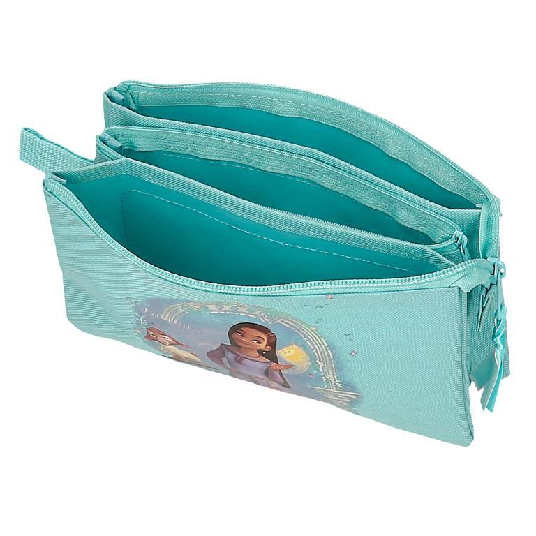 Astuccio tre scomparti Bambina Disney Wish Dreamer 12 cm Blu 4/6