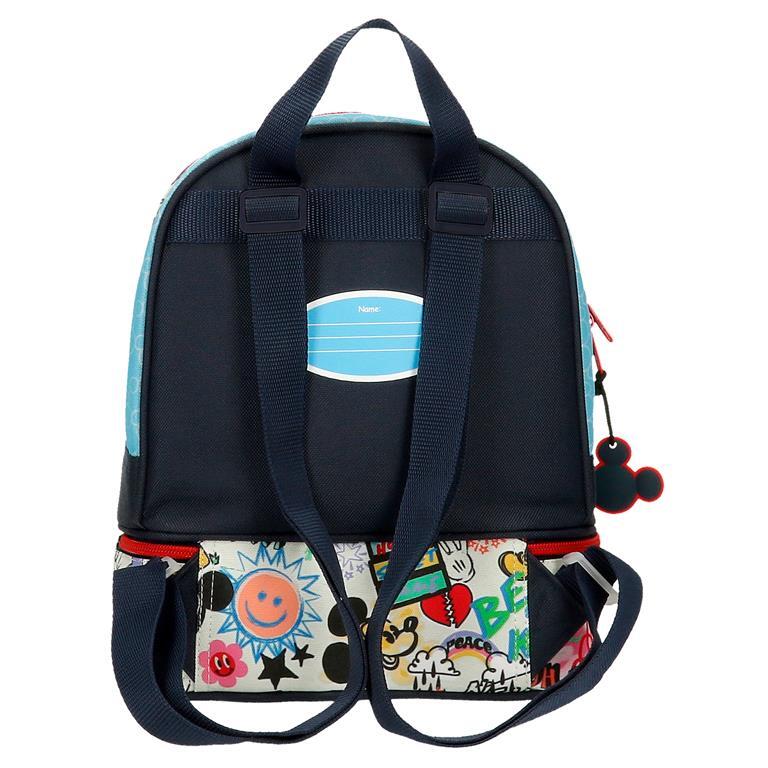 Mochila portamerienda Niño Disney Mickey Be Cool  28 cm Azul