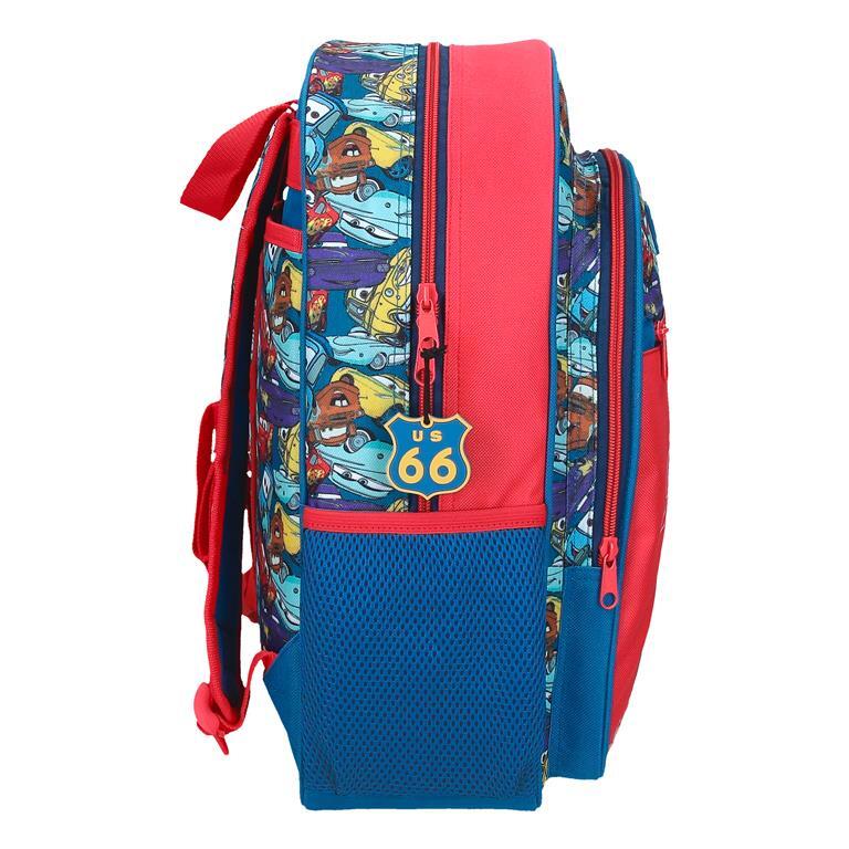 Mochila escolar Niño Disney Cars RD Trip  38 cm Rojo