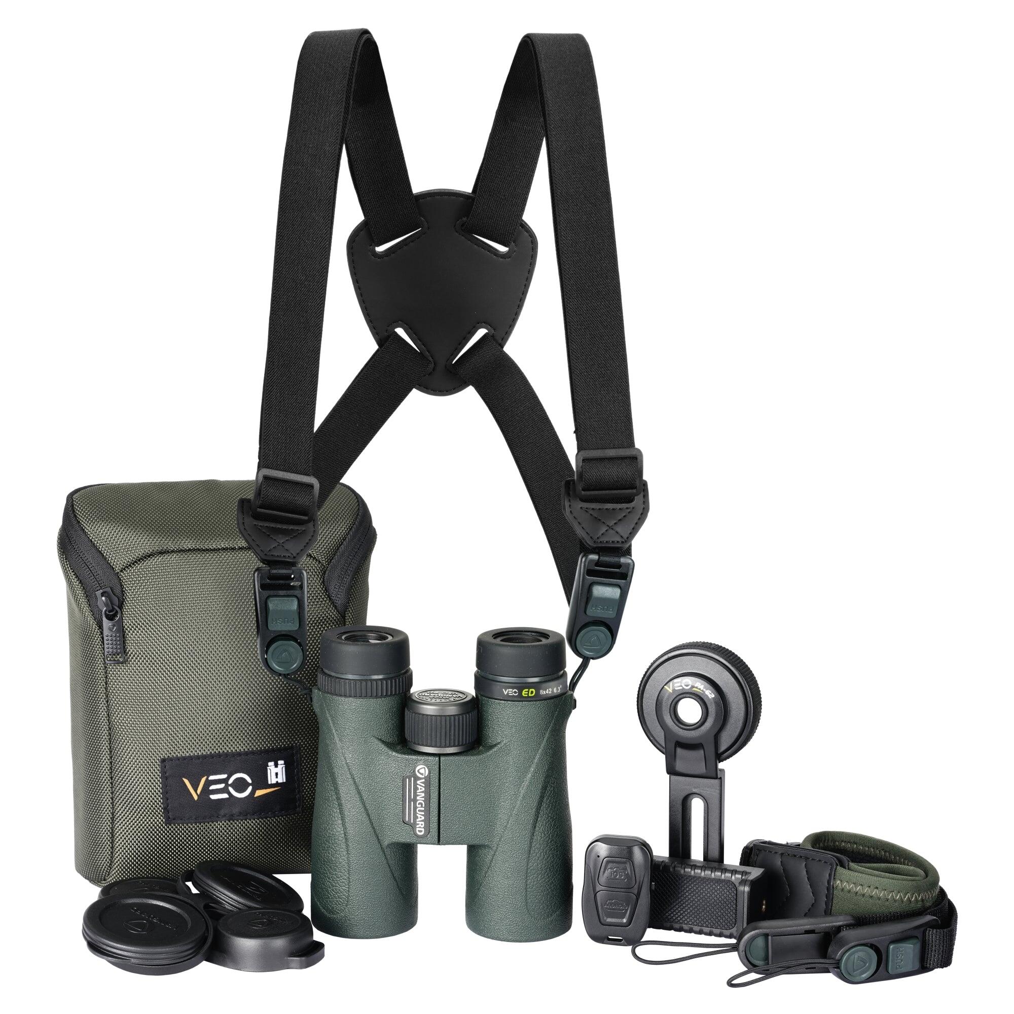 VANGUARD Kit de Prismáticos ED 8x42 Vanguard Veo ED 8420BDL