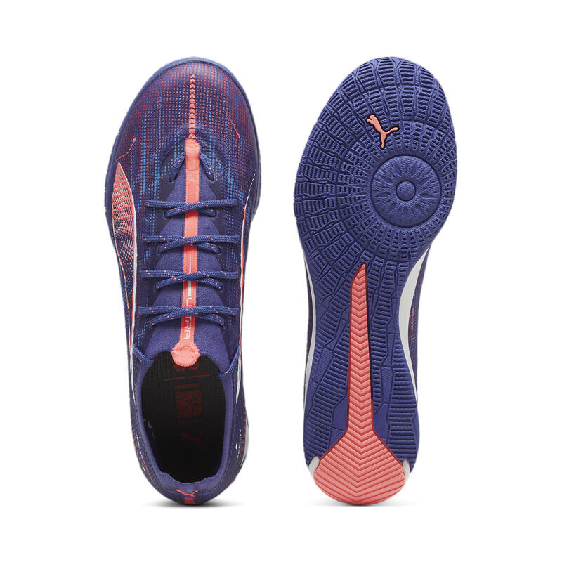 Kopačky ULTRA 5 PRO COURT PUMA Lapis Lazuli White Sunset Glow Blue Pink