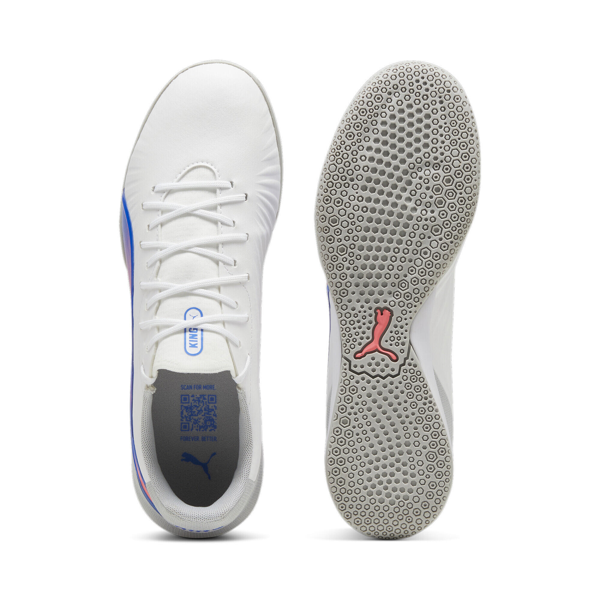 Scarpe da calcio KING MATCH IT PUMA White Bluemazing Flat Light Gray Blue 4/6