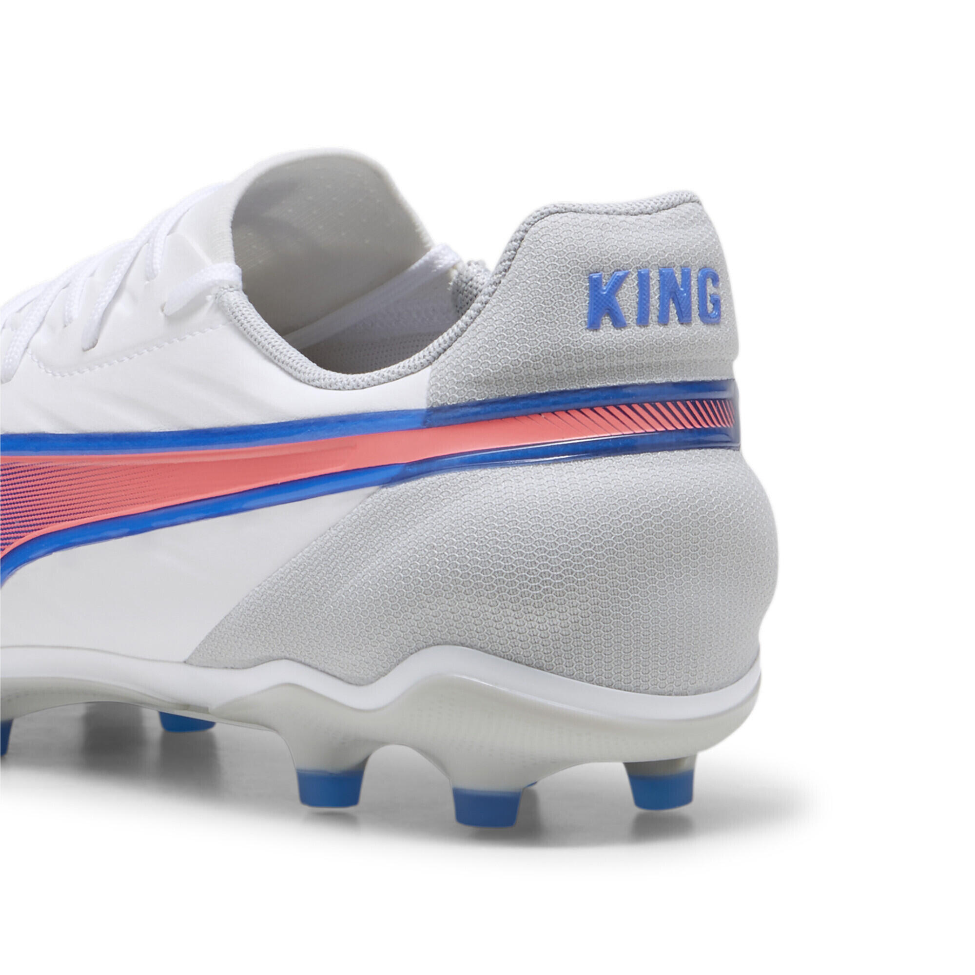 Scarpe da calcio KING MATCH FG/AG PUMA White Bluemazing Flat Light Gray Blue 4/7