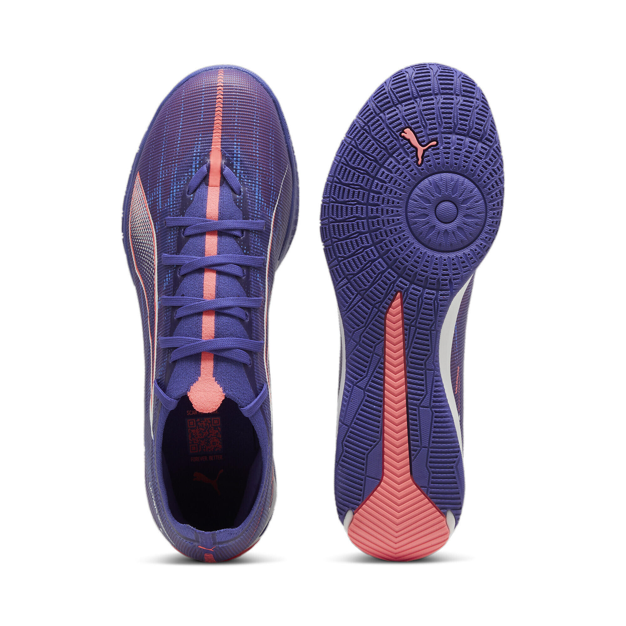 Scarpe da calcio ULTRA 5 MATCH IT PUMA Lapis Lazuli White Sunset Glow Blue Pink 5/7