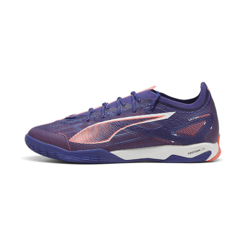 ULTRA 5 PRO COURT voetbalschoenen PUMA Lapis Lazuli White Sunset Glow Blue Pink