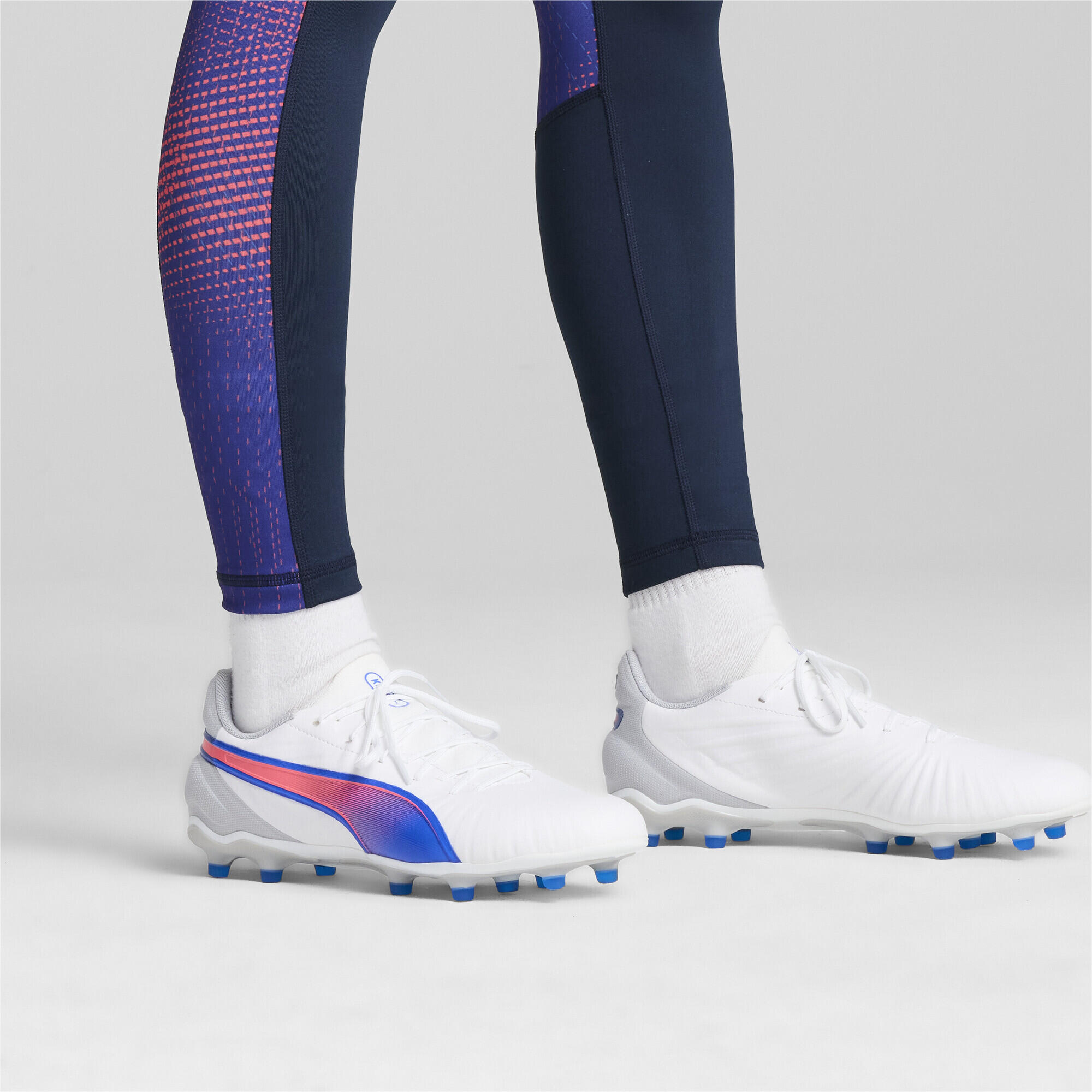 Scarpe da calcio KING MATCH FG/AG PUMA White Bluemazing Flat Light Gray Blue 2/7