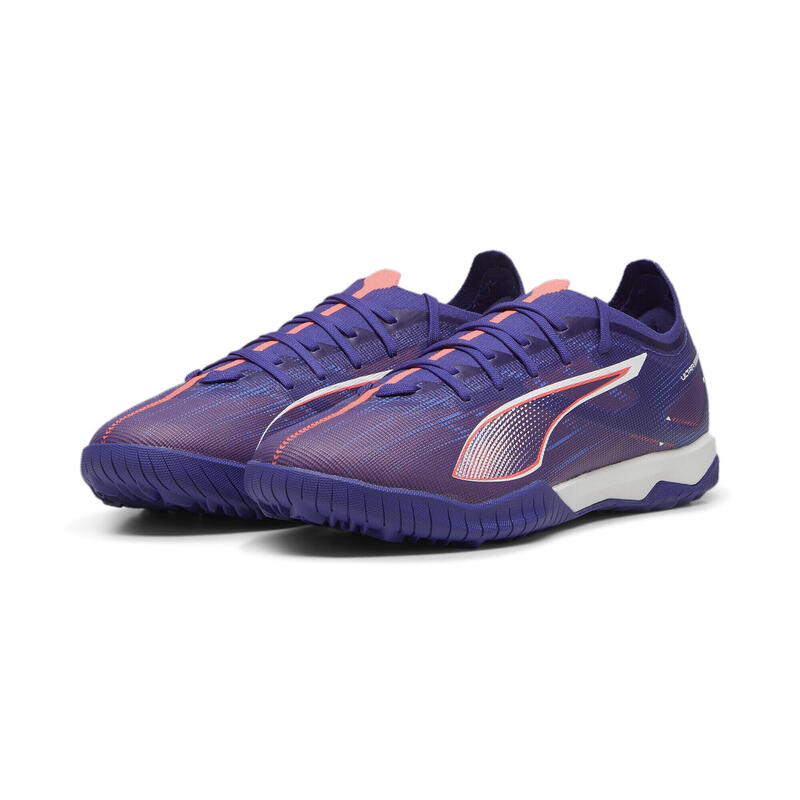 Ghete de fotbal ULTRA 5 MATCH TT PUMA Lapis Lazuli White Sunset Glow Blue Pink