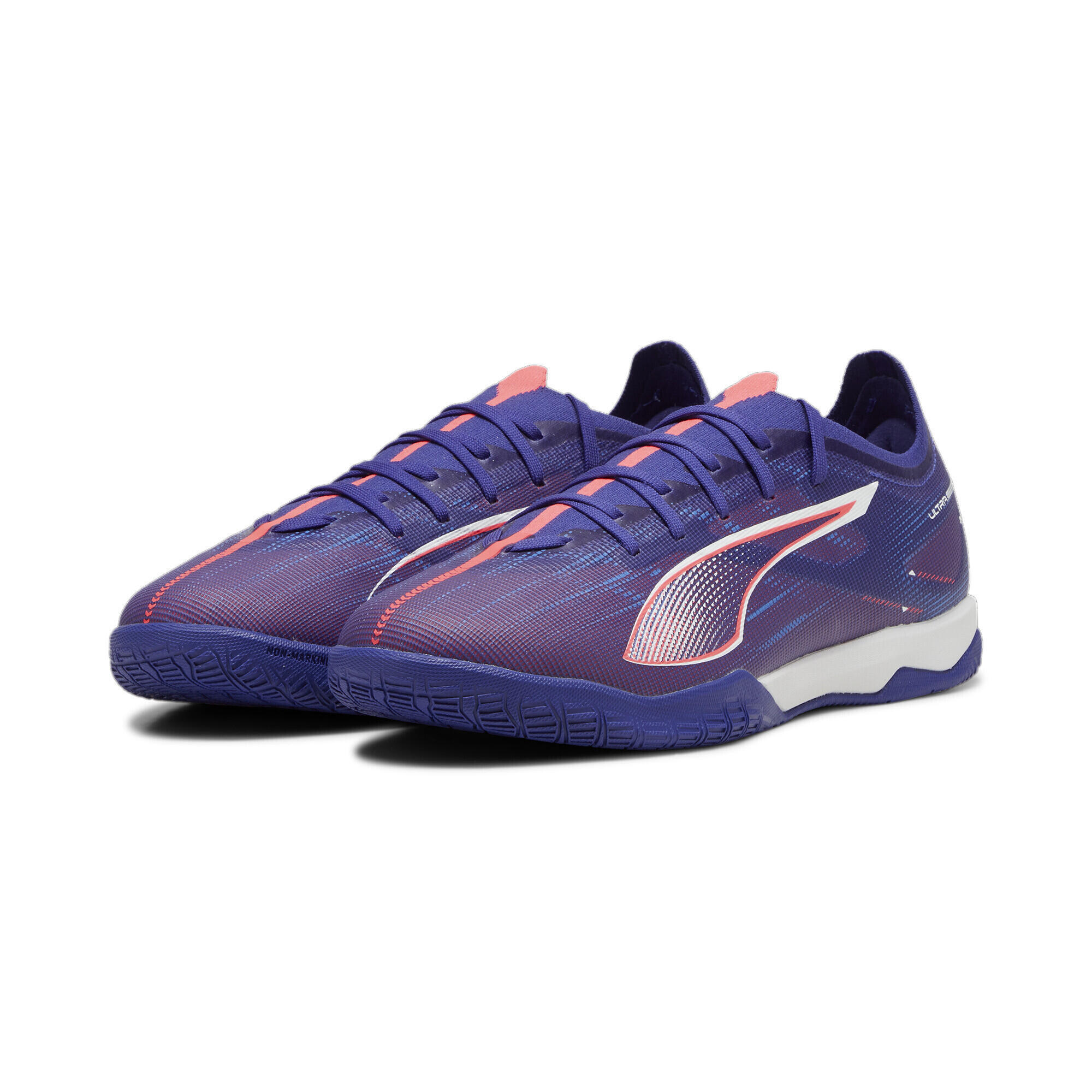 PUMA Kopačky ULTRA 5 MATCH IT PUMA Lapis Lazuli White Sunset Glow Blue Pink