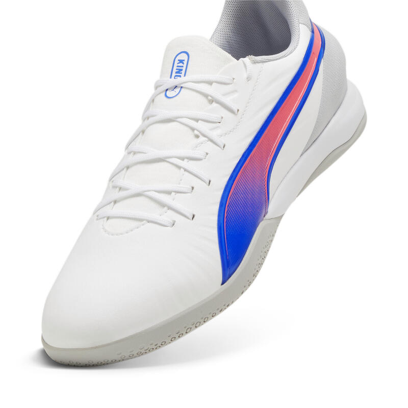 Kopačky KING MATCH IT PUMA White Bluemazing Flat Light Gray Blue