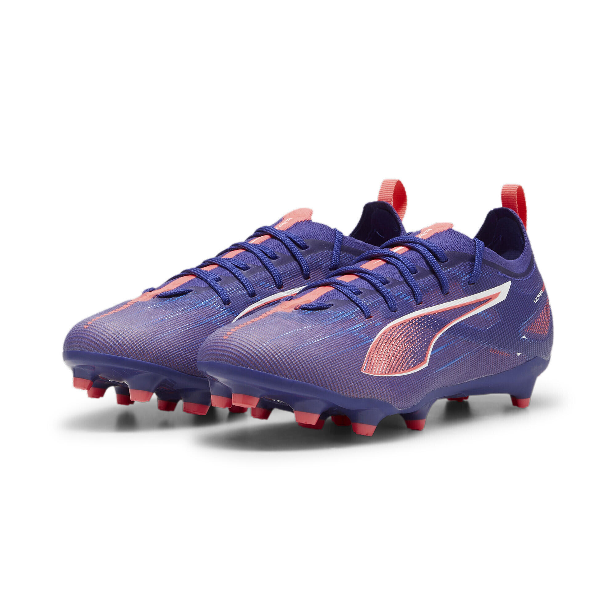 Puma - Chaussures De Football Ultra 5 Pro Fg/ag Enfant Et Adolescent Puma - Chaussures De Football - Blanc|bleu|rose - Decathlon
