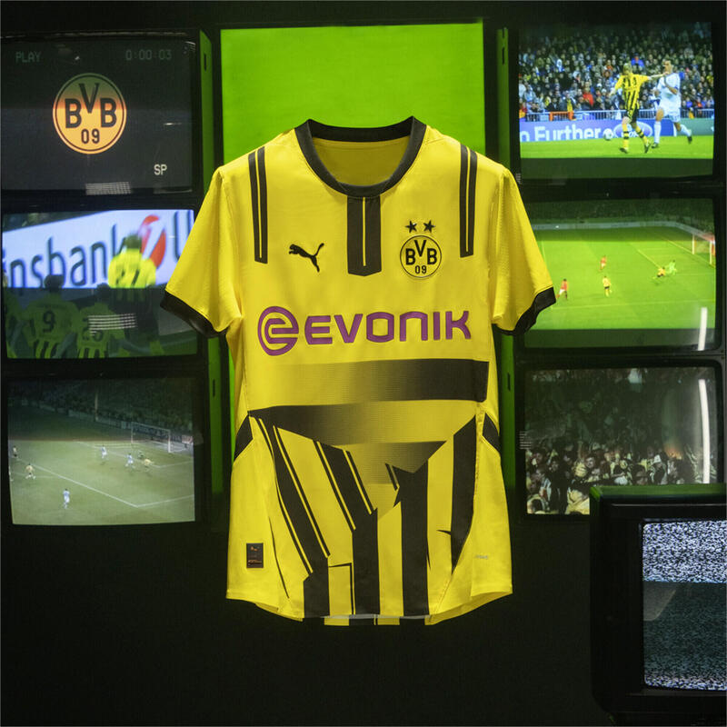 Borussia Dortmund 24/25 voetbalshirt voor jongeren PUMA Faster Yellow Black