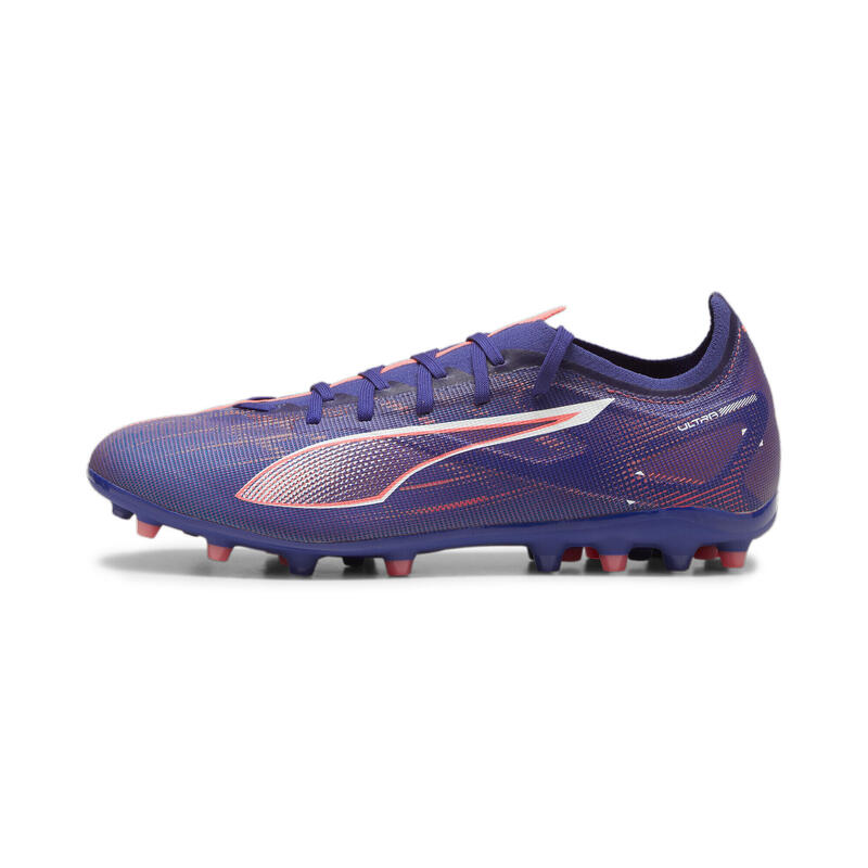 Botas de fútbol ULTRA 5 MATCH MG PUMA Lapis Lazuli White Sunset Glow Blue Pink