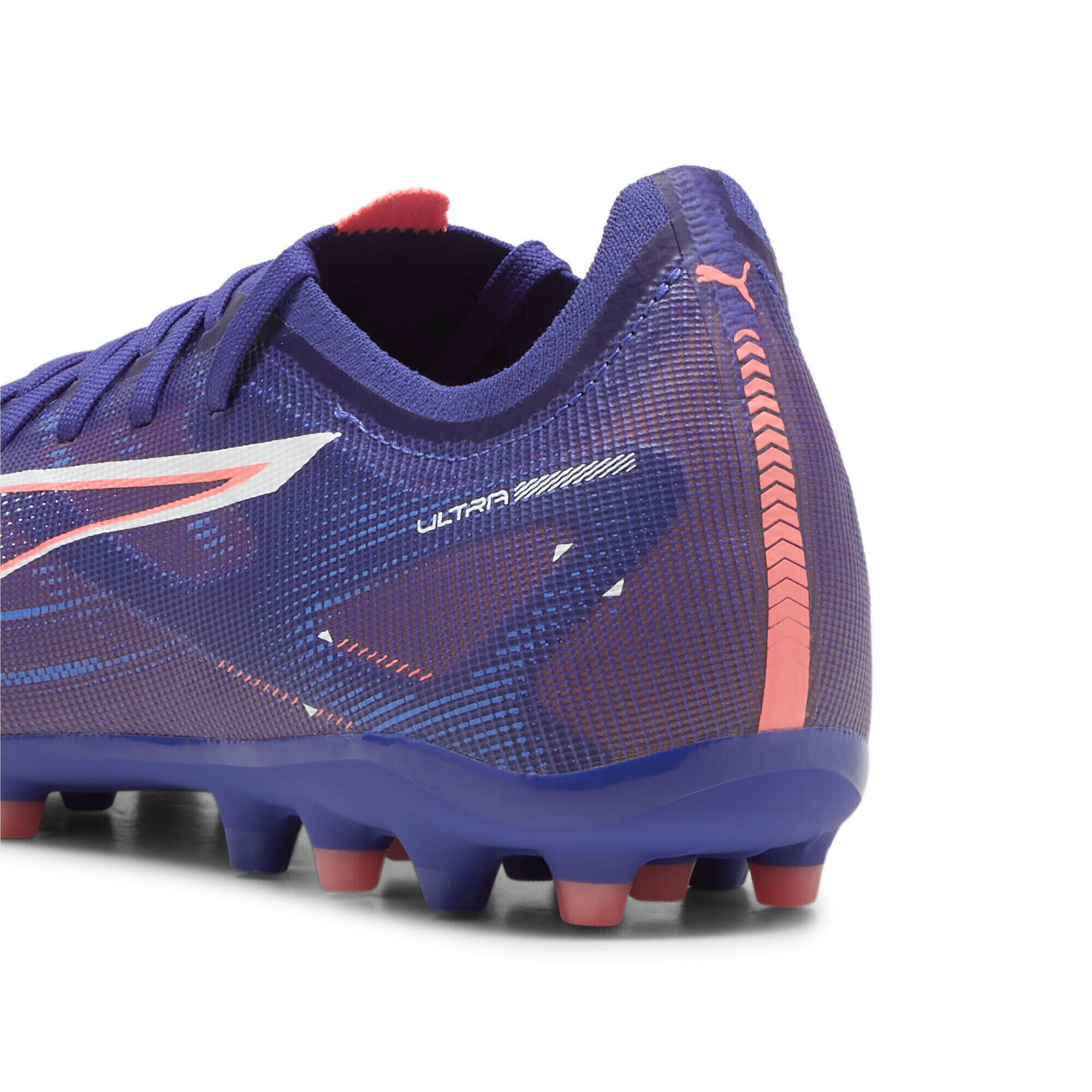 Scarpe da calcio ULTRA 5 MATCH MG PUMA Lapis Lazuli White Sunset Glow Blue Pink 3/7