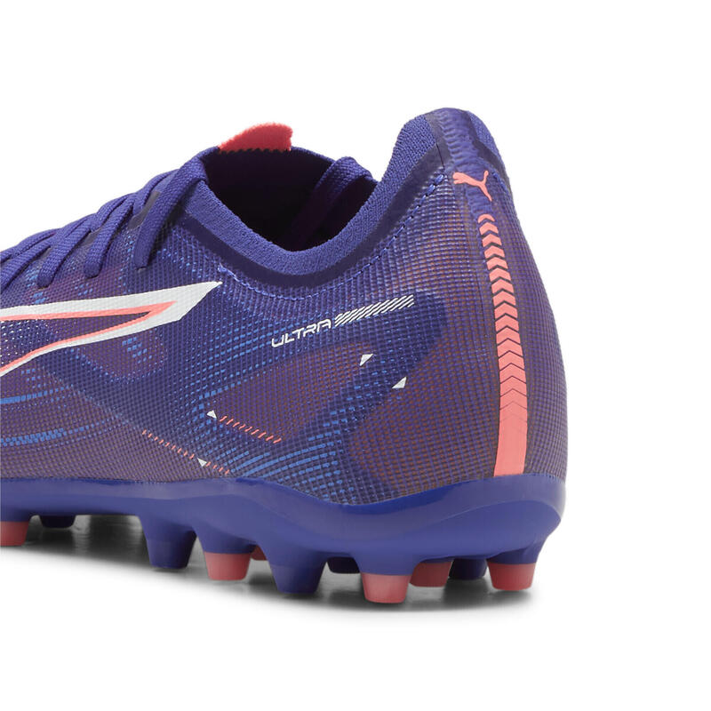 Kopačky ULTRA 5 MATCH MG PUMA Lapis Lazuli White Sunset Glow Blue Pink