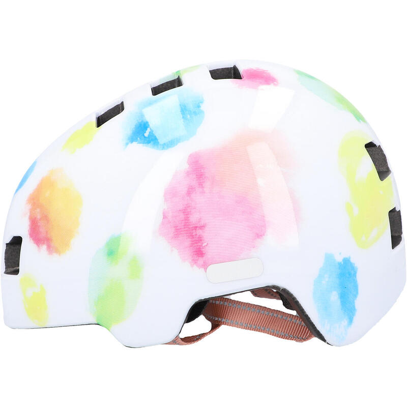Kask rowerowy dziecięcy Fischer BMX Kinder Plus Splash z oświetleniem
