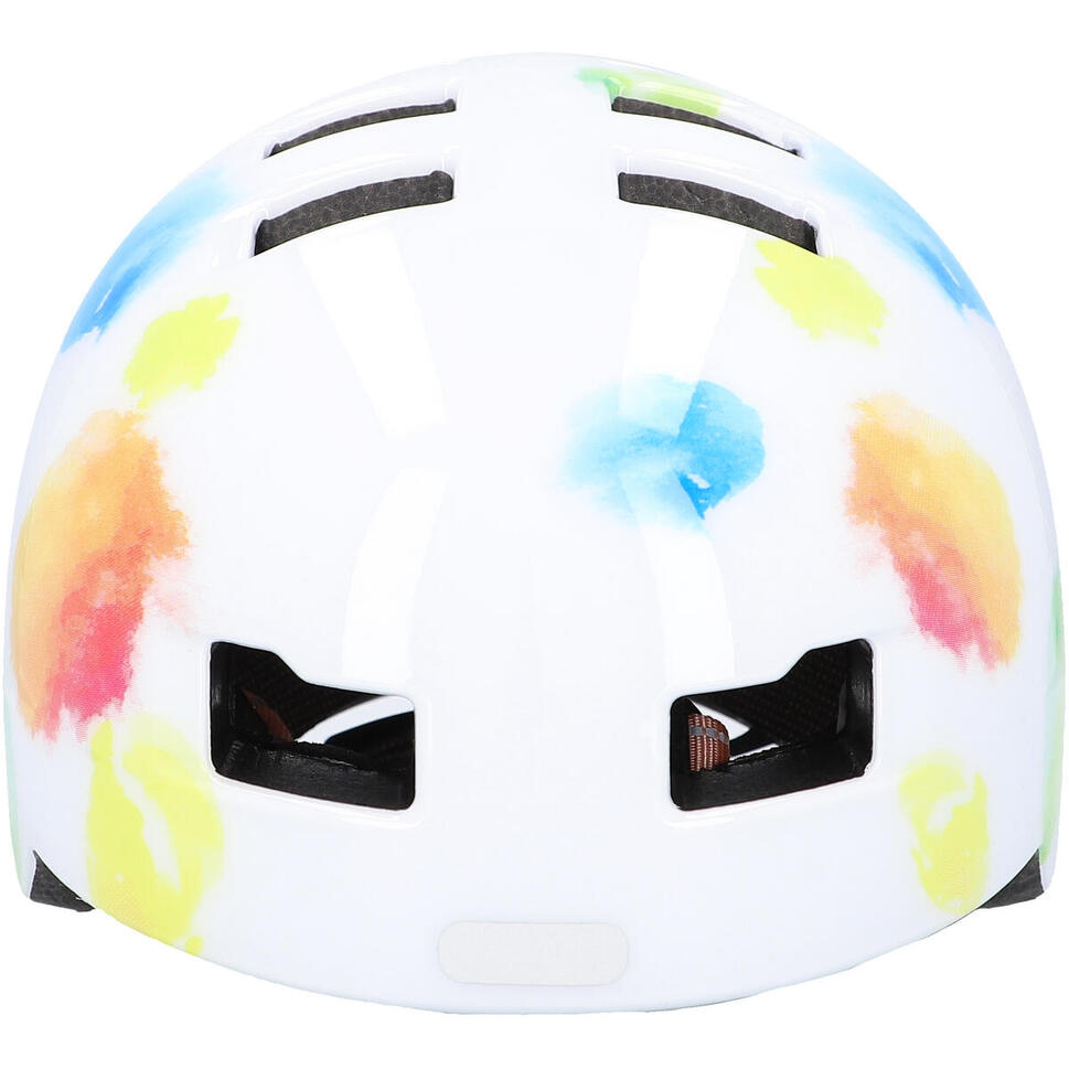 Kask rowerowy dziecięcy Fischer BMX Kinder Plus Splash z oświetleniem
