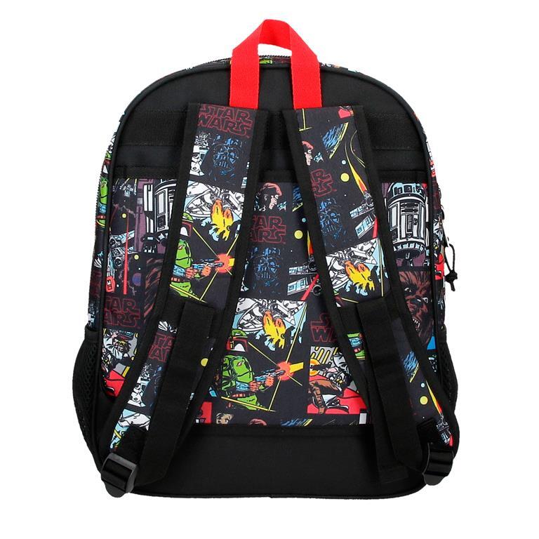 Mochila escolar Niño Star Wars Galactic Team  38 cm Negro 3/7