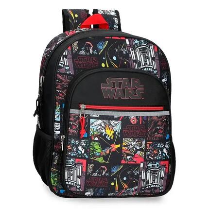 Mochila escolar Niño Star Wars Galactic Team 38 cm Negro