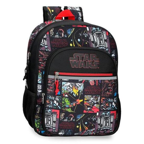 Mochila escolar Niño Star Wars Galactic Team 38 cm Negro
