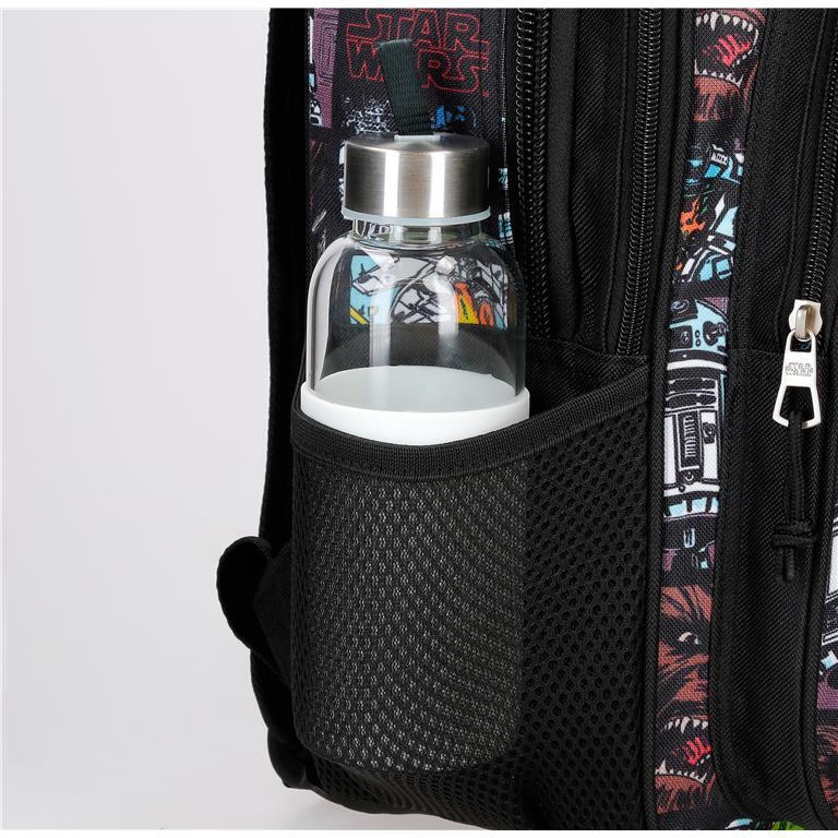 Mochila escolar Niño Star Wars Galactic Team  38 cm Negro 5/7