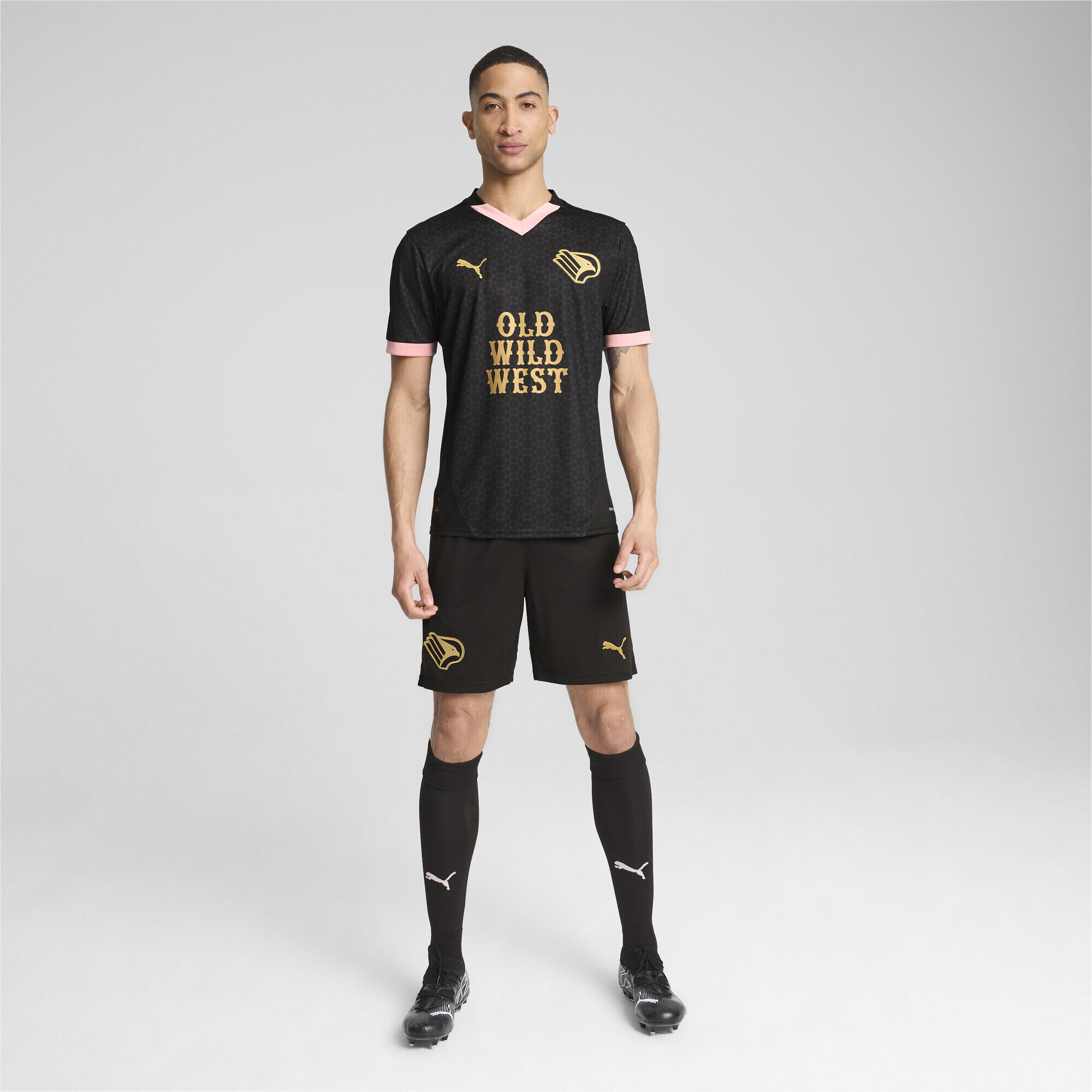Palermo F.C. Maglia Away 24/25 da uomo PUMA Black Gold 6/7