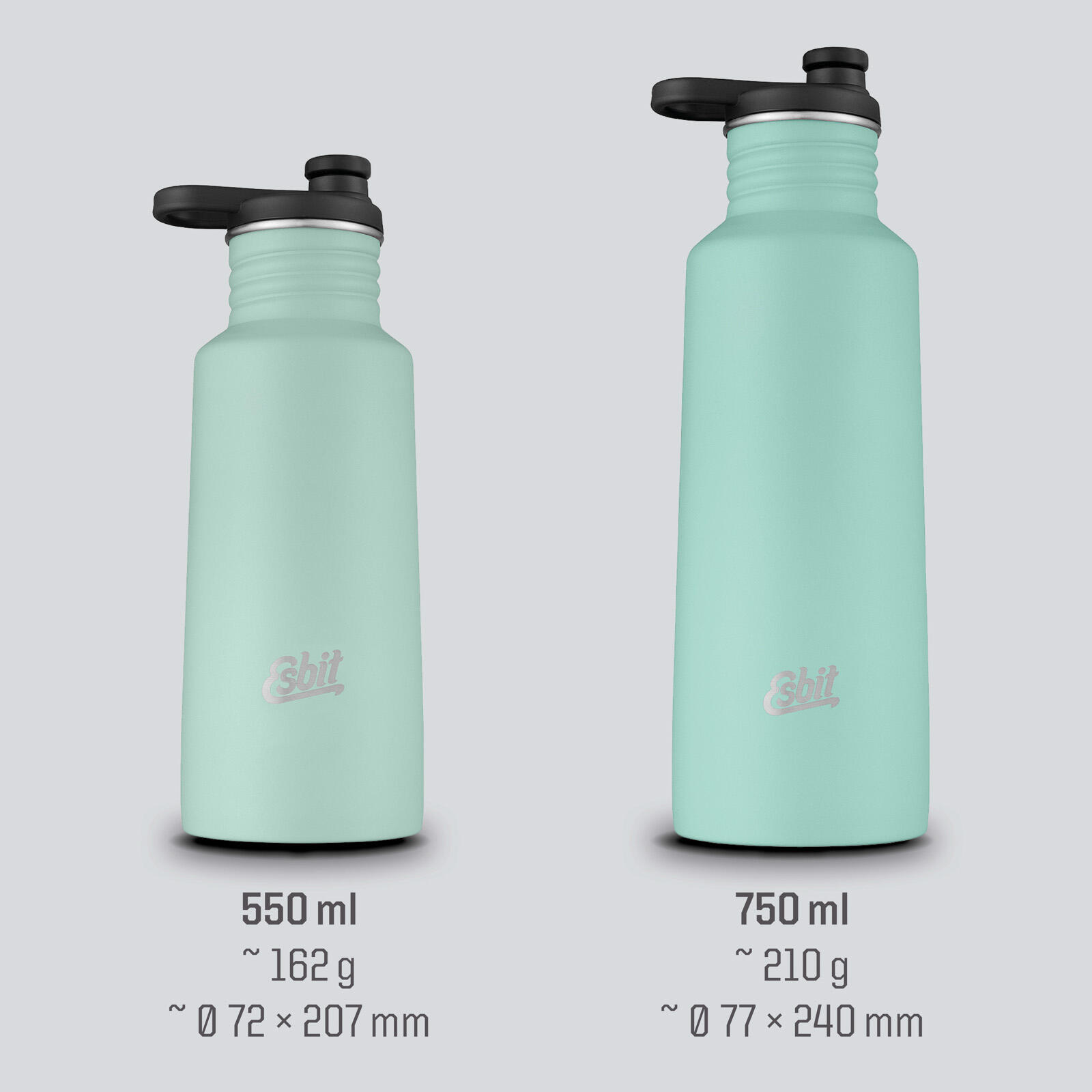 Bouteille de sport Pictor Bicyclette d'eau en acier inoxydable 3/7