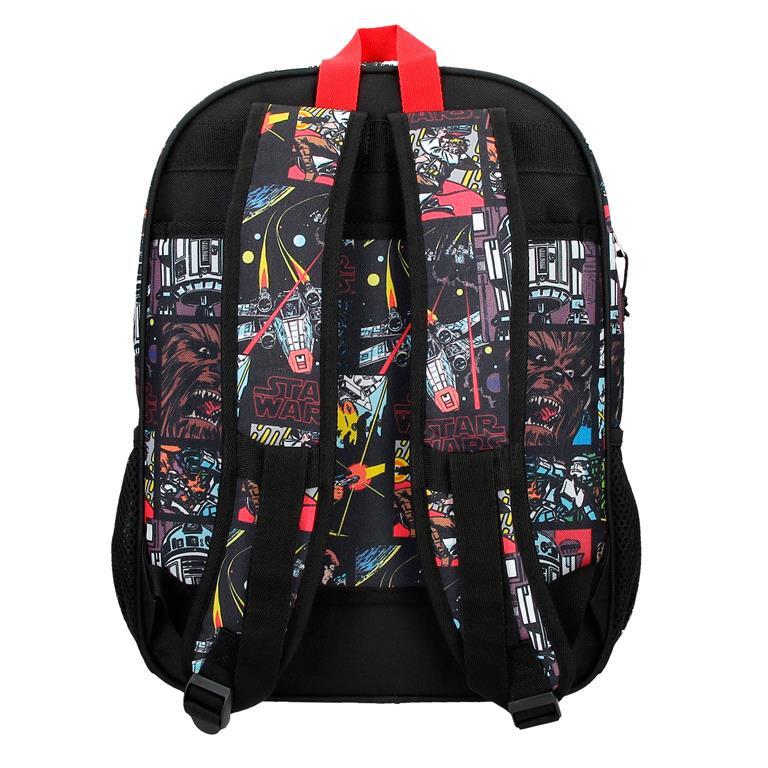 Mochila escolar Niño Star Wars Galactic Team dos compartimentos 40 cm Negro