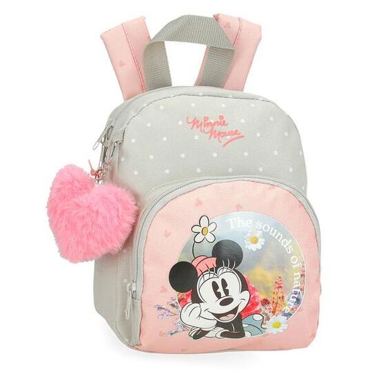 Zaino Scolastico Bambina Disney Minnie Wild Nature 24 cm Verde