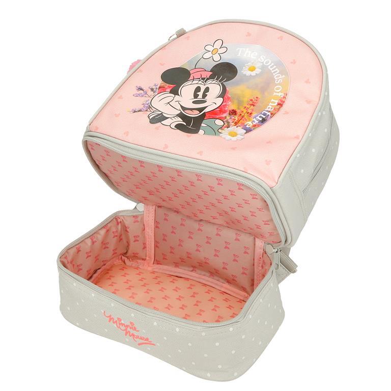 Mochila portamerienda Niña Disney Minnie Wild nature  28 cm Verde