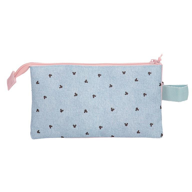 Astuccio tre scomparti Bambina Disney Minnie American Darling 12 cm Blu 3/5
