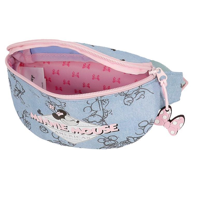 Riñonera Niña Disney Minnie American darling  27 cm Azul 3/5