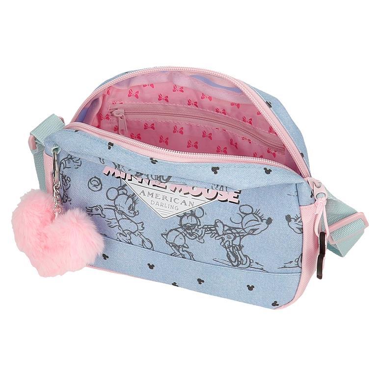 Bandoleira Menina Disney Minnie American Darling 16,5cm Azul 4/6