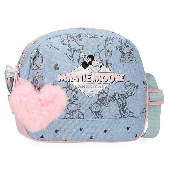 Sac bandoulière Fille Disney Minnie American darling 16,5cm Bleu