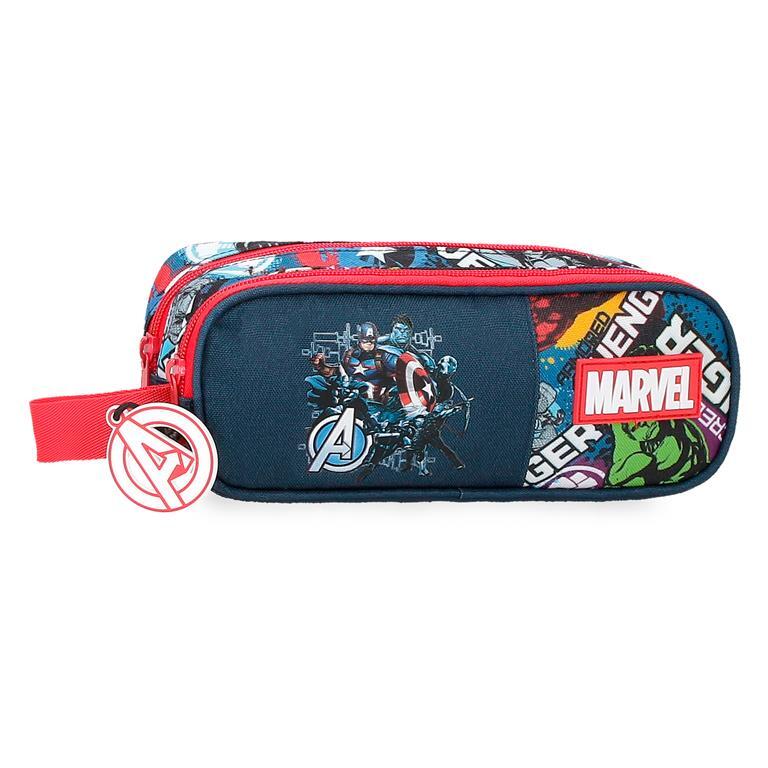 Estuche dos compartimentos Niño Marvel Legendary  9 cm Azul