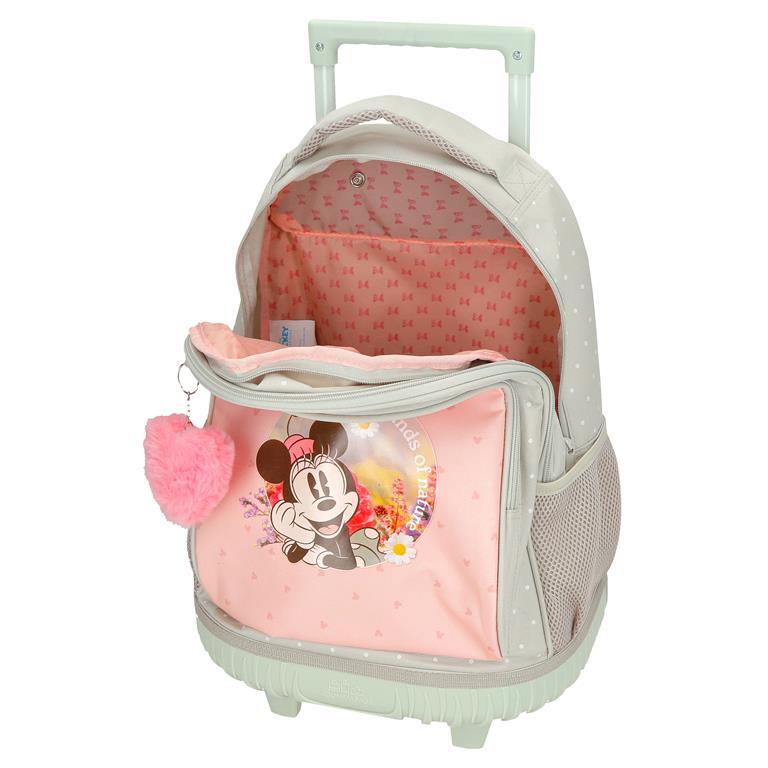 Mochila con ruedas Niña Disney Minnie Wild nature  43 cm Verde