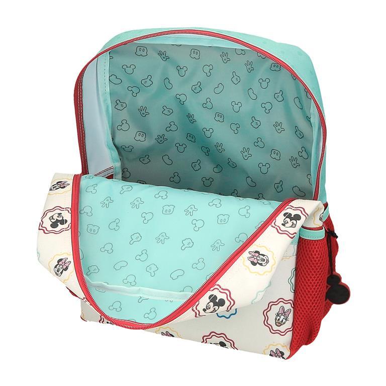 Mochila escolar niño Disney Mickey best friends together 33cm verde claro 4/6