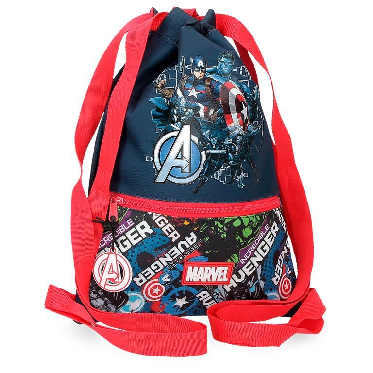 Mochila saco Niño Marvel Legendary  40 cm Azul