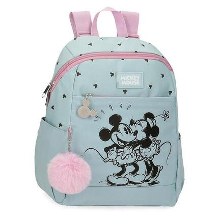 Sac à dos scolaire Fille Disney Kisses M&M 35cm Bleu