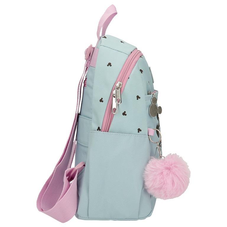 Sac à dos scolaire Fille Disney Kisses M&M 35cm Bleu 2/6