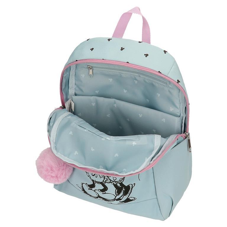 Sac à dos scolaire Fille Disney Kisses M&M 35cm Bleu 4/6
