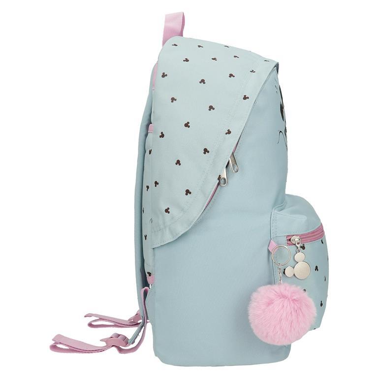 Sac à dos scolaire Fille Disney Kisses M&M 44cm Bleu 2/5