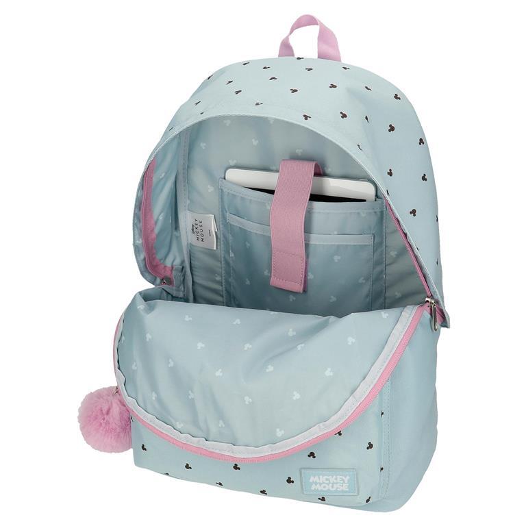 Sac à dos scolaire Fille Disney Kisses M&M 44cm Bleu 4/5